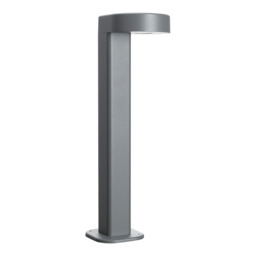 Zambelis 19.5cm Outdoor Bollard Graphite LED 3000K IP65 13W - thumbnail 1