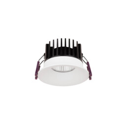 Blade 8.5cm Recessed Downlight White Aluminium LED 12W 720Lm 3000K IP65 - thumbnail 1