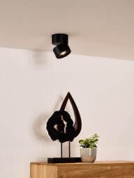 Yumiko Modern Surface Mounted Ceiling Spotlight - Ø 7,8cm - LED Dim. - 1x8W 2700K - Black - thumbnail 5