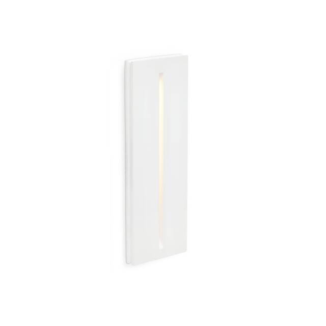 Plas LED 1 Light Indoor Recessed Wall Light White Plaster - image 1