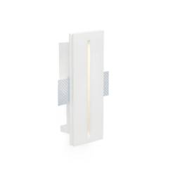 Plas LED 1 Light Indoor Recessed Wall Light White Plaster - thumbnail 2