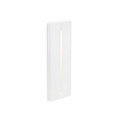 Plas LED 1 Light Indoor Recessed Wall Light White Plaster