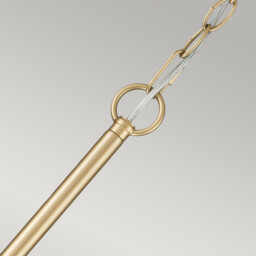 Capitol Hill 6 Light Multi Arm Pendant Ceiling Light, Painted Natural Brass - thumbnail 3