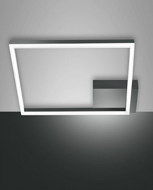 Bard Integrated LED Semi Flush Light Anthracite Glass