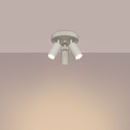 Ring Modern Ceiling Spotlight Cluster 3 Light Beige - thumbnail 3