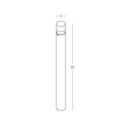 Elyon Round Outdoor Bollard Dark Coffee LED 3000K IP65 - thumbnail 3