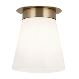 Kichler Albers Semi Flush Ceiling Light Contemporary Champagne Bronze 1x E27