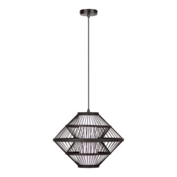 Lucide PASQUINO - Pendant light - Ø 40 cm - 1xE27 - Black - Essential - thumbnail 2