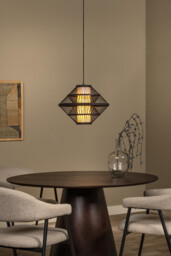 Lucide PASQUINO - Pendant light - Ø 40 cm - 1xE27 - Black - Essential - thumbnail 3