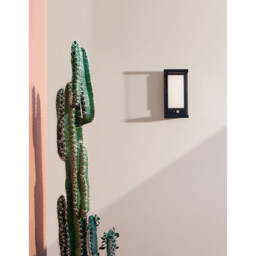 Bay Outdoor Motion Sensor Wall Lamp Anthracite Aluminium Glass, LED 1.5W 152Lm 3000K IP65 Solar / Switched - thumbnail 2
