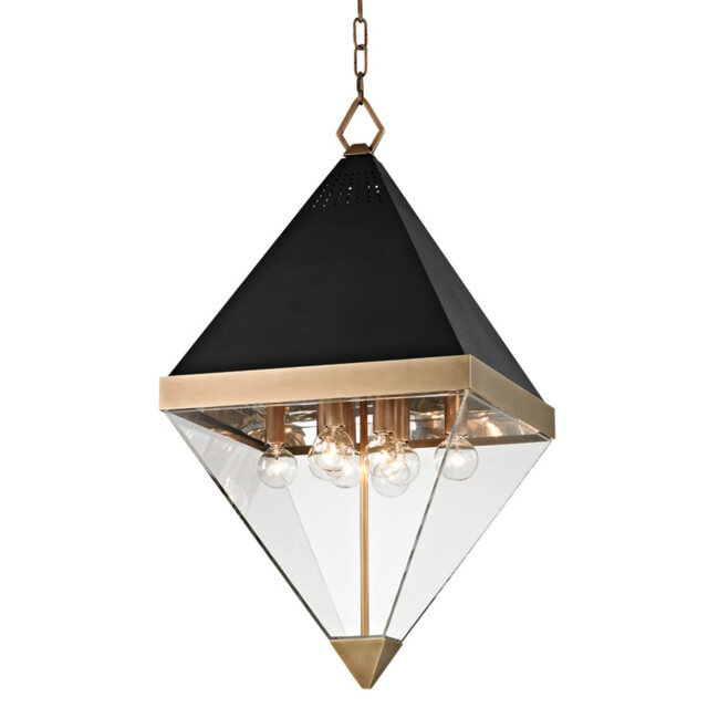 Coltrane 8 Light Pendant Brass, Acrylic