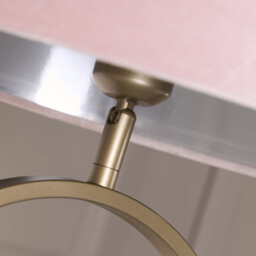 Modish Floor Lamp Bronze, Pink Shade 1x E27 - thumbnail 5