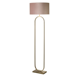 Modish Floor Lamp Bronze, Pink Shade 1x E27 - thumbnail 2
