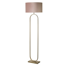Modish Floor Lamp Bronze, Pink Shade 1x E27 - thumbnail 3