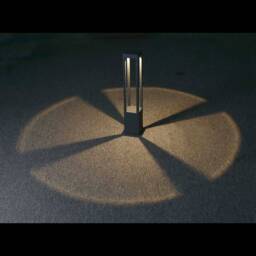 Agra LED Outdoor Bollard Light Dark Grey IP54 - thumbnail 2