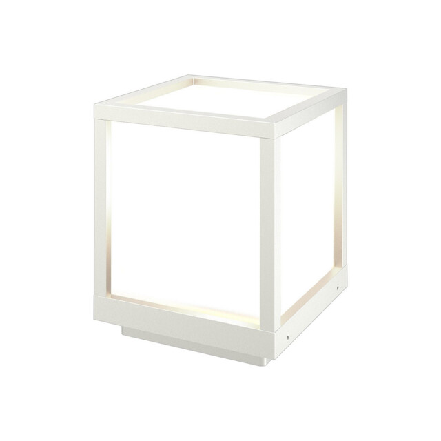 Utah Pedestal Lamp, E27, IP65, White, 2yrs Warranty - image 1
