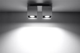 Quad 2 Light Suface Mounted Downlight Grey, GU10 - thumbnail 2