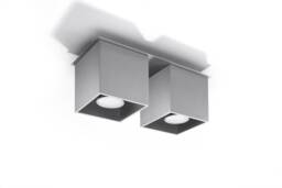 Quad 2 Light Suface Mounted Downlight Grey, GU10 - thumbnail 3