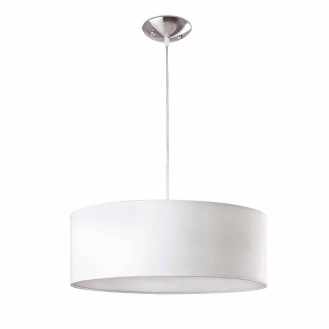 Seven 3 Light  Large Round Ceiling Pendant White, E27 - image 1