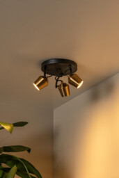 Emile Ceiling spotlight Ø23cm 3xGU10 - Matt Gold, Brass - thumbnail 5