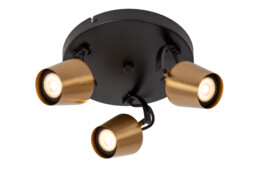 Emile Ceiling spotlight Ø23cm 3xGU10 - Matt Gold, Brass