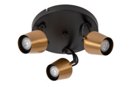 Emile Ceiling spotlight Ø23cm 3xGU10 - Matt Gold, Brass - thumbnail 3