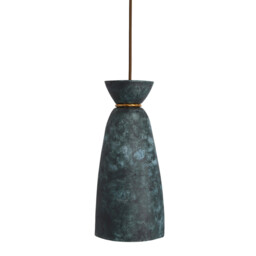Pando Pendant Blue Earth, Antique Brass - thumbnail 1