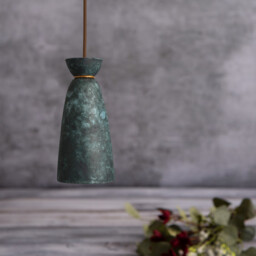 Pando Pendant Blue Earth, Antique Brass - thumbnail 5