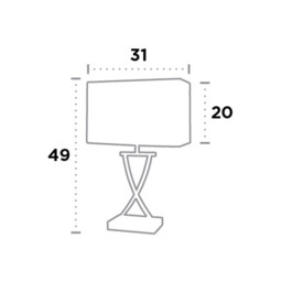 Club 1 Light Table Lamp Antique Brass, Cream Shade, E14 - thumbnail 3