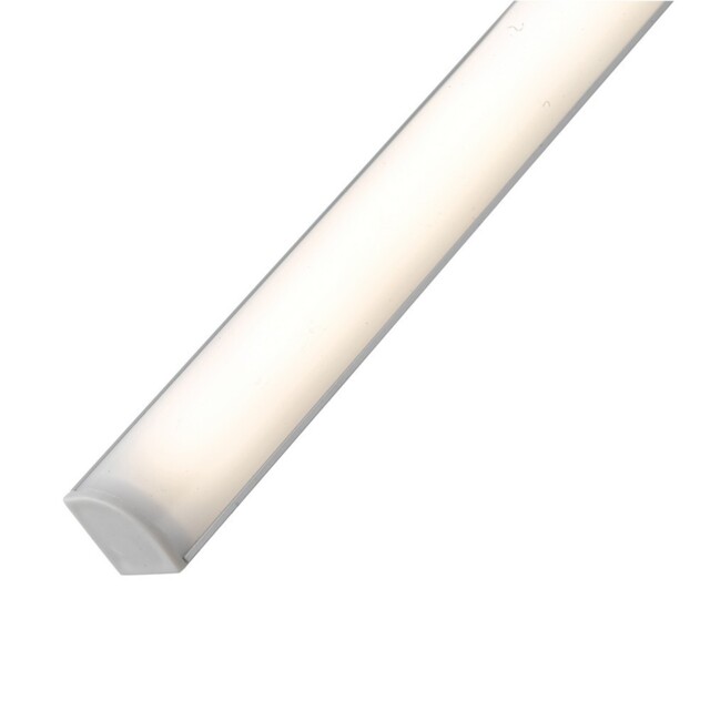 Unix Cabinet Corner LED Bar In Aluminum, White, Silver, 4000K