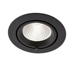 Axial CCT 30W Round Recessed Downlight Matt Black Paint - thumbnail 2