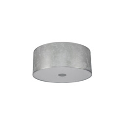 Baymont Polished Chrome 3 Light E27 Drop Flush With 50cm x 20cm Silver Leaf Shade - thumbnail 5