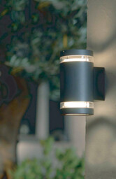 Magnus 2 Light Outdoor Up Down Wall Light Graphite IP44 - thumbnail 2