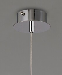 Camden Ceiling Pendant 1 Light G9 Polished Chrome, Mosaic Glass, Crystal - thumbnail 5