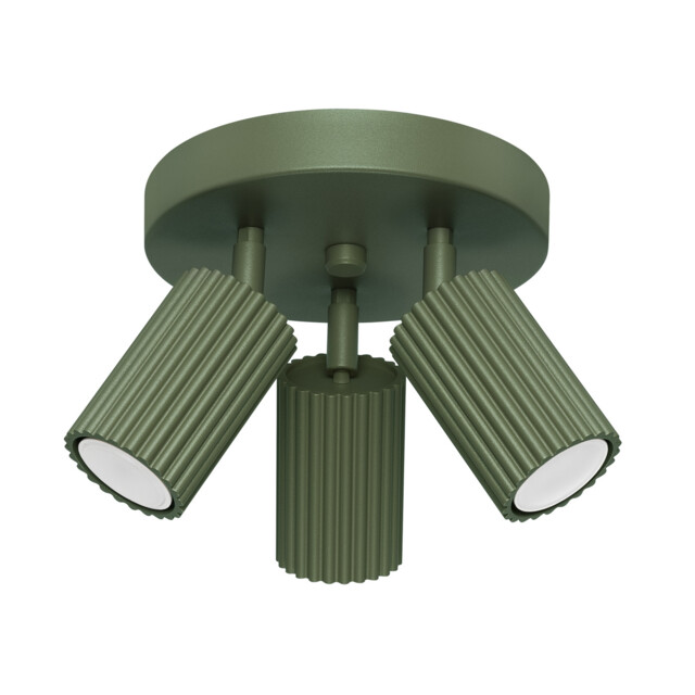Karbon Minimalist Ceiling Spotlight Cluster 3 Light Olive Green - image 1