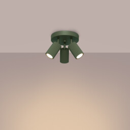 Karbon Minimalist Ceiling Spotlight Cluster 3 Light Olive Green - thumbnail 3