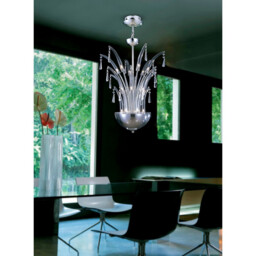Jasper Pendant Round 18 Light G4 Polished Chrome/Crystal, NOT LED/CFL Compatible - thumbnail 3