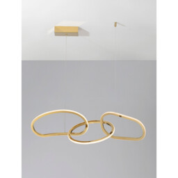 Girish Integrated LED Pendant Ceiling Light Gold plating Stainless Steel LED 40W 2000Lm 3000K - thumbnail 5