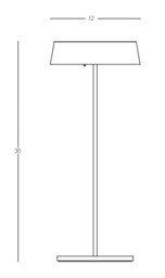 Nivor Outdoor Portable Lamp Black Matt LED 3000K IP54 Dimmable - thumbnail 3