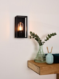Carlyn Modern Wall Light Bathroom - 1xE14 - IP54 - Black - Special Offer - thumbnail 5