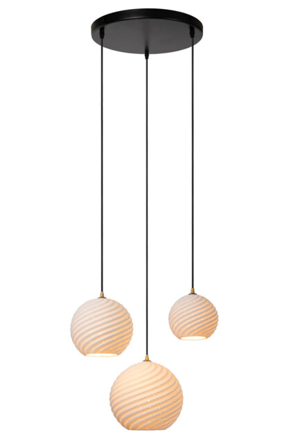 Bina Pendant light Ø40cm 3xE27 - White - image 1