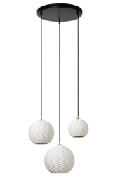 Bina Pendant light Ø40cm 3xE27 - White - thumbnail 3