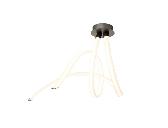 Armonia Semi Flush Ceiling Spiral, Dimmable, 60W LED, 3000K, 4500lm, Titanium, Frosted Acrylic - image 1