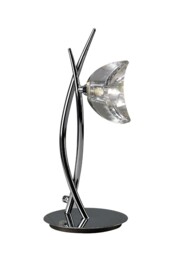 Eclipse Tall Table Lamp 1 Light G9, Polished Chrome - thumbnail 1