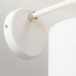 Balance 1 Light Indoor Dome Wall Light Polished White, Nickel, E27 - thumbnail 2