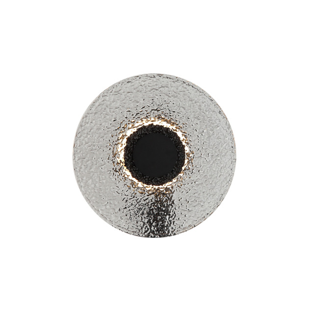 Halo 28cm Flush Wall Lamp Black Matt -Smoked Glass LED 3000K - image 1