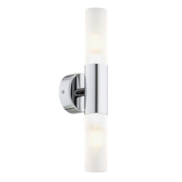 Taylor Up & Down Wall Lamp Frosted, Chrome - thumbnail 1