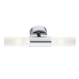 Taylor Up & Down Wall Lamp Frosted, Chrome - thumbnail 2