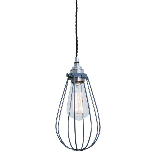 Vox cage Pendant, Chrome, Grey