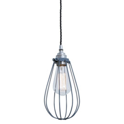 Vox cage Pendant, Chrome, Grey